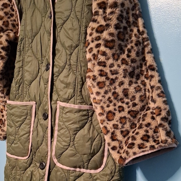 Anthropologie Olive Quilted Jacket - Picture 6 of 13